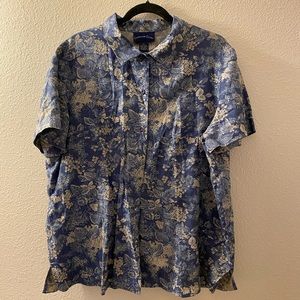 button up floral shirt
